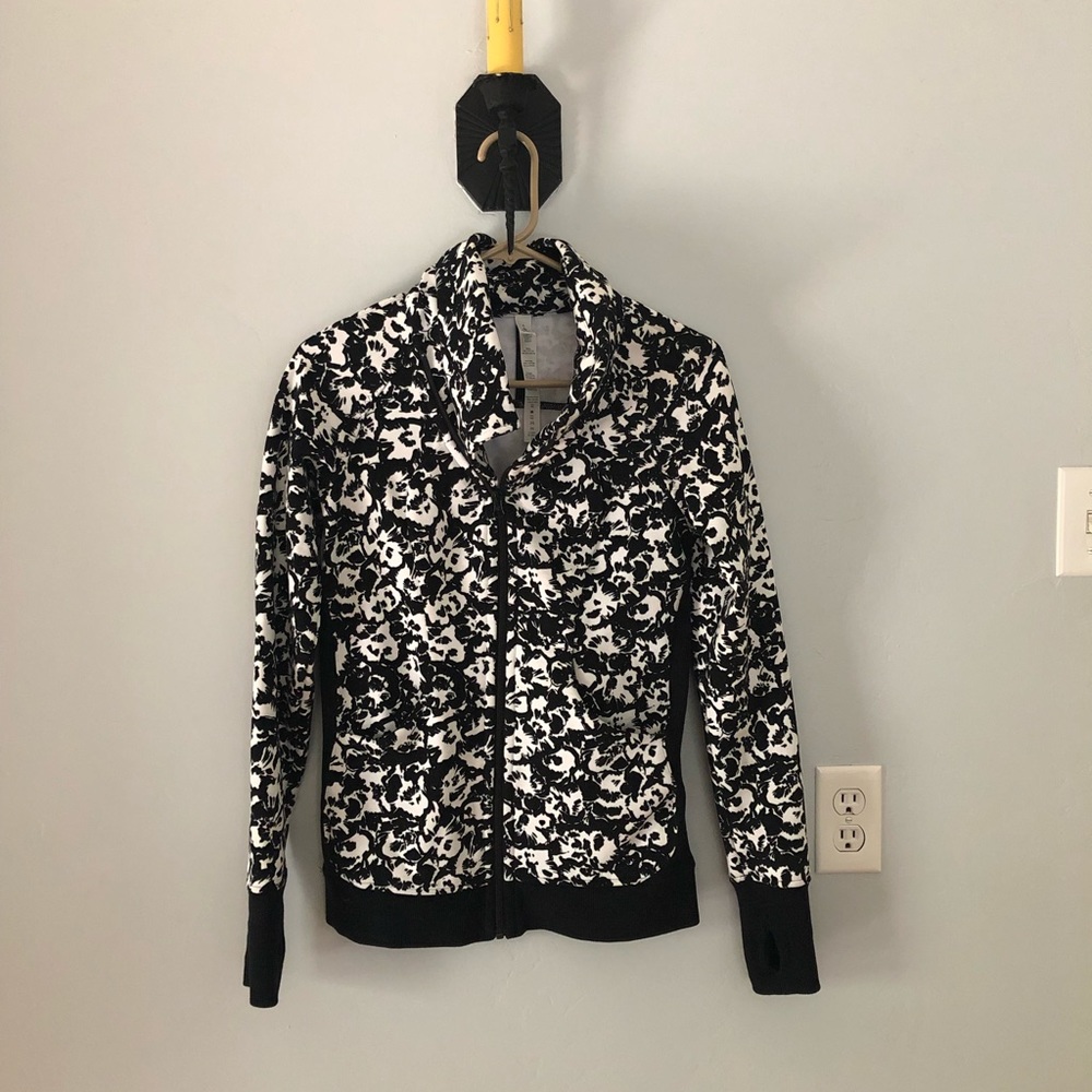 Lululemon flower print zip up